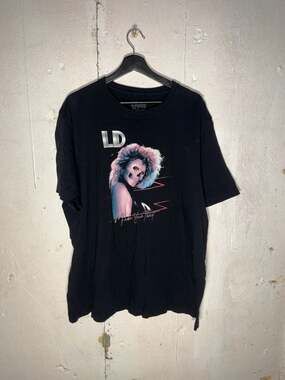 Liquid Death 80s Retro Skull Big Hair Murder Your Thirst Black T-Shirt